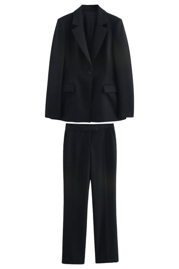 Black 2-Piece Notched Lapel Women Prom Suits